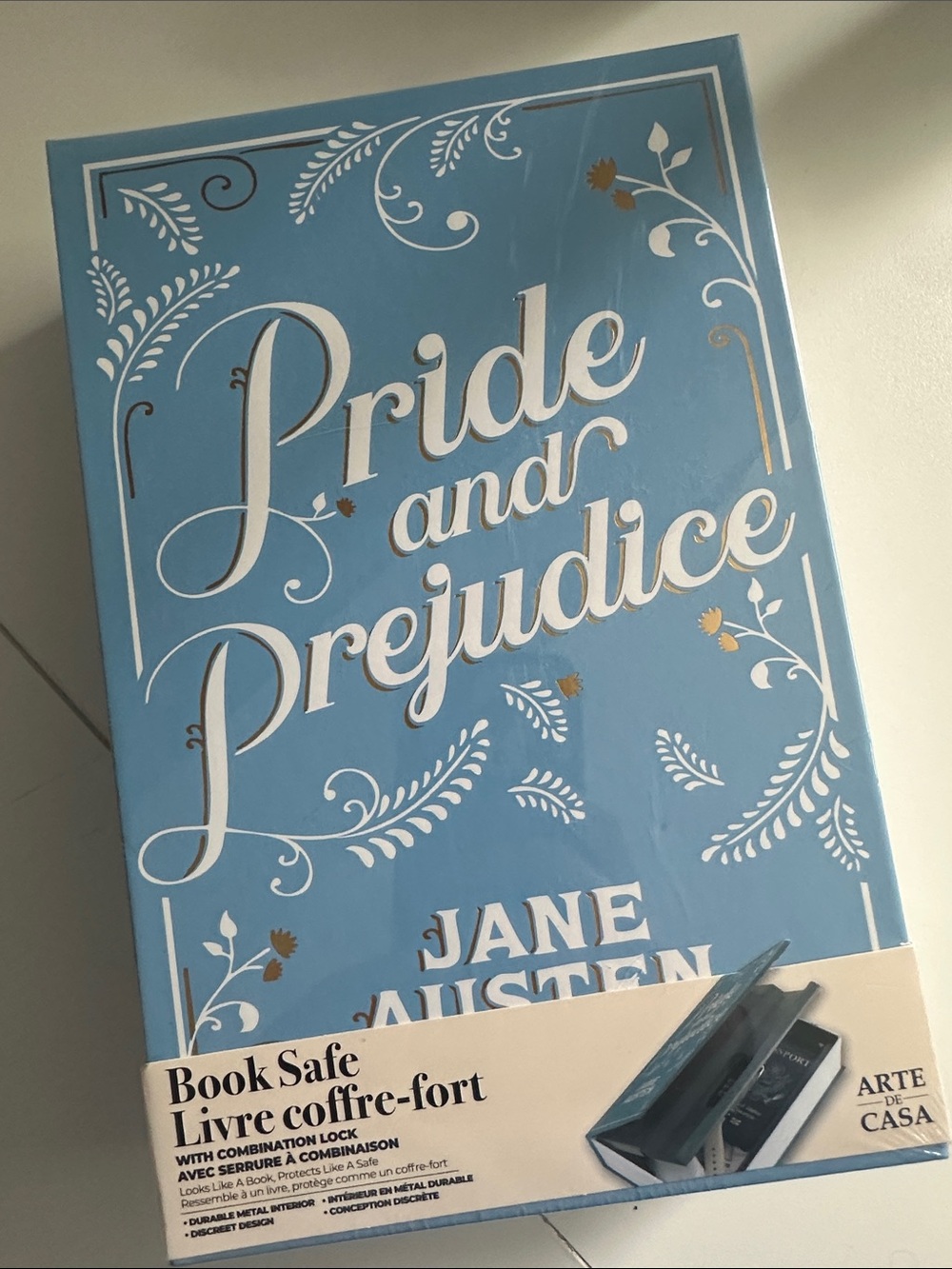 Blue "Pride and Prejudice" Book Safe
